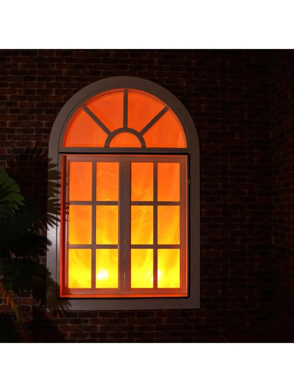 Halloween Fire Projector for Windows | Spooky House Decor & Party Decorations